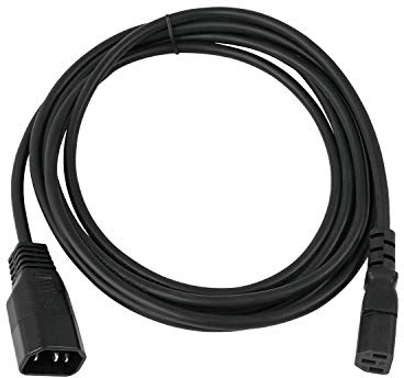 IEC Extension Lead Male To Female 0.5m - Kettle Style Connectors