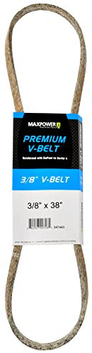 MAXPOWER Keilriemen 347443, Kevlar verstärkt, 3/8 x 38 - 3L380 - Aussenlänge L(a) 970 mm.