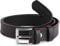 Ladeheid Kinder Gürtel Ledergürtel Mode Accessoire für Kinder Jungen Gürtel mit Schnalle 2,5 cm Breit K1D5 (Schwarz/Rot, 65 cm (Gesamtlänge 84 cm))