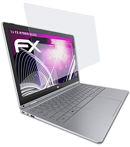 atFoliX Glasfolie kompatibel mit Trekstor Primebook C13 Panzerfolie, 9H Hybrid-Glass FX Schutzpanzer Folie