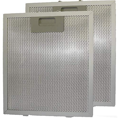 SPARES2GO Dunstabzugshaube aus Metallgitter, Fettfilter für Baumatic Backofen (260 x 230 mm, 2 Stück)