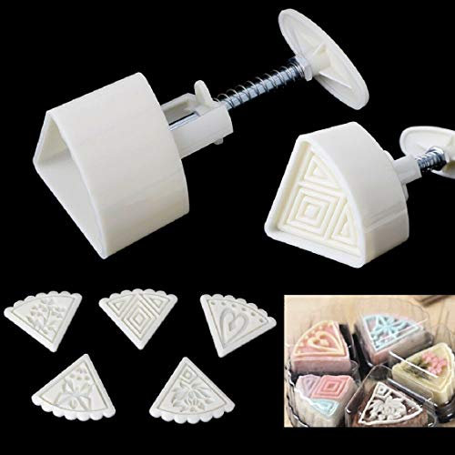 Lapetitecaverne CDGH-MGOH-037 - Emporte Pièce Poussoir 5 Empreintes Makrout Baklawa Sablés Gateaux Orientaux
