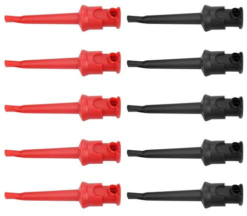 10 stücke Multimeter Test Haken Anschlussdraht Kit Test Haken Clip Grabbers Test Sonde SMT/SMD IC D20 Kabelschweißen Test Clip