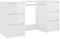 vidaXL Schreibtisch mit 6 Schubladen Computertisch Bürotisch Laptoptisch Büromöbel PC Tisch Arbeitstisch Hochglanz-Weiß 140x50x77cm Holzwerkstoff