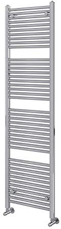 The Bath People 24149 Newark Bathroom Vertical Heated Ladder Towel Warmer Rail Radiator 1800 x 600-Chrome