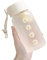DASNTERED Small Daisy Water Bottles, 500ml Plastic Transparent Frosted Water Bottle, BP-A Free, Portable Reusable Leak-Proof Water Bottle With Rope for School Travel(Matte 4 Flower)