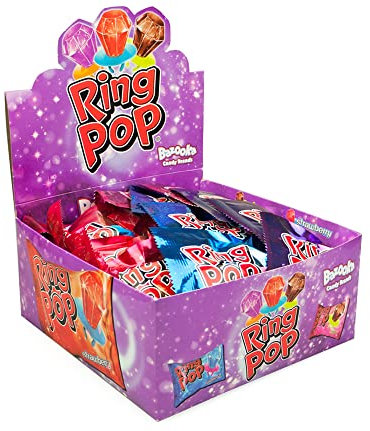 Naschig Ring Pops | Ring Lutscher | 24 Stück | 240g