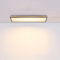 INNOVATE LED Deckenleuchte Holzrahmen eckig 20x80 – 1500 Lumen Deckenlampe flach warmweiß 3000K – 24 Watt LED Panel opale Abdeckung 20.000h – Aluminium graphitfarben Flur Lampe Wohnzimmer 230 Volt
