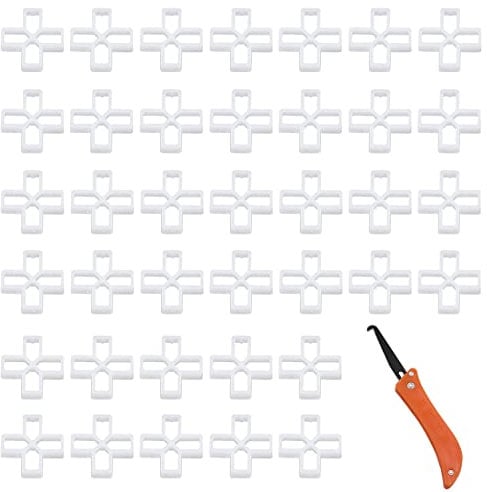 200pcs 10mm Tile Spacers, Brick Spacers is Cross Shaped Plastic, Used for DIY Paving Tiling Wall Tiler Leveling System Tool