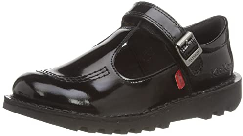 Kickers Girl's Kick T Vel School Uniform Shoe | Smart Everyday School Look | Everyday Comfort Fit, Cushioned for All-Day Wear