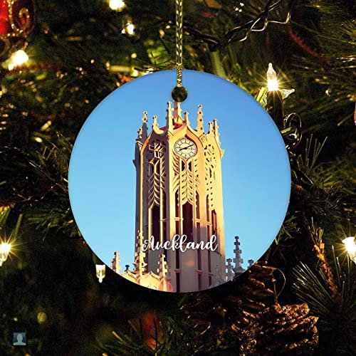 Weihnachtsdekoration Stadt Poster Ornament Andenken Urlaub Geschenk Auckland Stadt Szene Weihnachten Keramik Ornament 2022 Weihnachtsbäume Dekorationen Andenken Geschenke