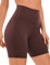 CRZ YOGA Butterluxe Damen Radlerhose Kurze Sporthose High Waist Yoga Sommer Shorts Laufshorts Fitness Hose - 15cm Taupe 38
