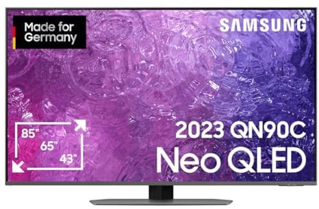 Samsung Neo QLED 4K QN90C 65 Zoll Fernseher (GQ65QN90CATXZG, Deutsches Modell), HDR+, Neural Quantum Prozessor, Dolby Atmos, Smart TV [2023]