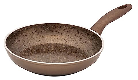 ILLA Ideal Padella Terra Adatta per induzione con Rivestimento Olio di Oliva 24 CM Alluminio antiaderenza,Super antiaderenza,Made in Italy…