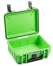 B&W International Mehrzweckkoffer Outdoor 500 (PP.23) Grün – Leerkoffer – wasserdicht (IP67), staubdicht, schlagfest, extrem robust