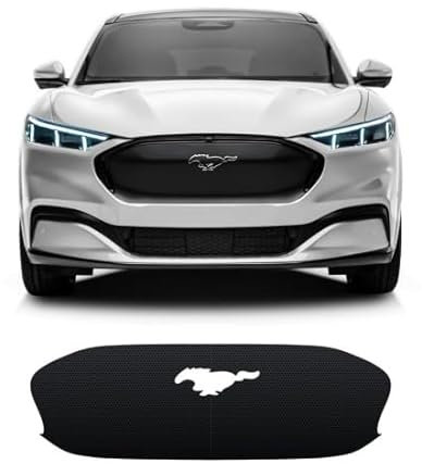 STAR SAM Fahrrad-Aufkleber für Kühlergrill, kompatibel mit Ford Mustang 2021–2022 (Design 1, glänzend), glänzend
