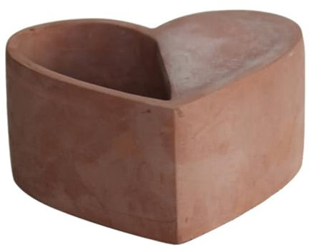 BESPORTBLE 1stk Herzförmiger Zementpflanzer Dekoration Pflanztöpfe Für Orchideen Blumentöpfe Für Luftpflanzen Saftiger Pflanzer Zimmerpflanzentöpfe Wohnkultur Garten Haushalt Container