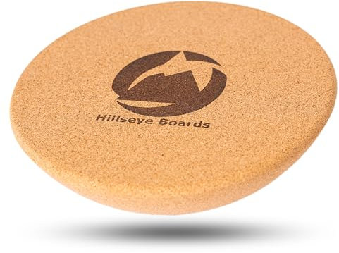 HILLSEYE Premium Kork-Halbkugel - Yoga & Balance Board | Umweltfreundlicher Kork aus Portugal | Vielseitig für Fitness, Surf Training, Rehabilitation & Gleichgewichtstraining