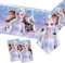 POPOYU Snow Frozen Party Tablecloth,Frozen Elsa Party Table Cloth for Kids,108x180cm Plastic Elsa Table Cover Party Table Decorations for Kids Girls Birthday Winter Themed Party Supplies