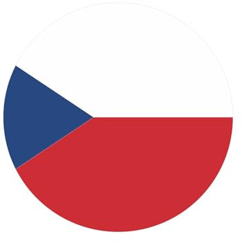 Tschechien Czech Republic Aufkleber 8cm Rund Flagge Fahne Runde Vinyl Stickers EM WM