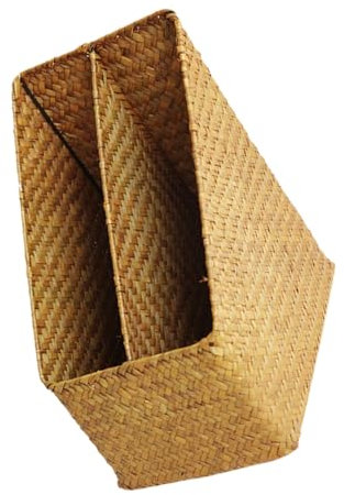 Garneck panier de rangement de fichiers panier d'articles divers en osier corbeille à journaux boite de classement seau à ordures journal organiseur de dossiers de bureau