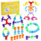 ECHOCUBE 48 Pcs Jouets à Ventouses, Silicone Jouet de Bain Ventouse pour Bébé de 3+ Ans, Squigz Ventouses Sensorielles, Jouets de Voyage Contre Le Stress pour Les Enfants et Adultes