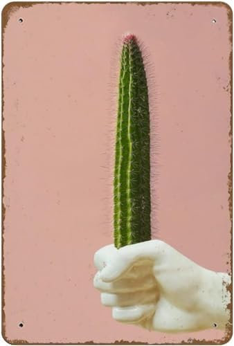 Colorful Succulent Print Gay Cowboy Wall Art Funny Erotic Cactus Phallic Photography Modern Decor Plant Printable Novelty Hot Coffee Metal Tin Signs Retro Plate Desserts Shop Cafe Decor 8x12