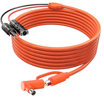 Tonton Solarstecker auf DC 8mm und DC 8020, 2 Meter Solarzellen Stecker und Buchse auf DC7909 DC8020 Adapterkabel, Solarladekabel Stecker Photovoltaik Solargeneratoren DC Kabel Steckverbinder, 12AWG