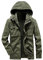 SRZYMJ Winterjacke Herren Lang Warm Gefüttert Dickes Flauschfutter Wintermantel Parka Übergangsjacke Freizeitjacke Outdoorjacke 3 In 1 Funktionsjacke Softshelljacke Sweatjacke Steppjacke Fleecejacke
