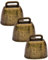 KGDUYC campane in metallo antico, per mucca, cavallo, pecora, rame, bovini, campane in ottone, campane in metallo per animali domestici (bronzo, 3 pcs)