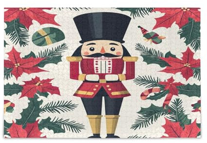 Ewusp Christmas Nutcracker Puzzles 1000 Pieces for Adults Challenging and Brainteasing Jigsaw Puzzles Educational Games for Birthday