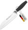 GROSSMAN® 369VN - Verbena | Santoku Messer 30,5 cm | Ultrascharfer Küchenmesser | Deutschem Edelstahl Klinge 16,3 cm | mit Ergonomischen Griff 14,2 cm (199 Gramm)