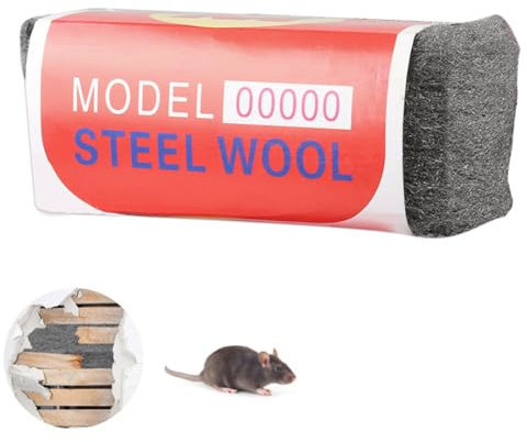 Stahlwolle, 1 Stück 00000 Stahlwolle, Einfach Zu Schneiden, Polieren, Reinigung von Kunststoffjalousien, Zum Füllen von Löchern und Rissen in Wänden, für Räume, Garagen und Gärten