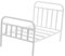 JUMPLAWN Kleines Puppenbett Aus Metall Für Puppenhaus Mini Einzelbett Weiß Ideales Zubehör Für Kinderzimmer Und Puppenmöbel Perfektes Modell Für Foto Requisiten