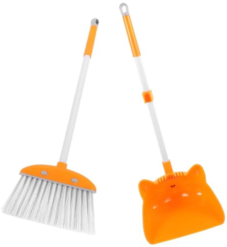 VALICLUD 1 Satz Besen- und Kehrschaufel-Set für mit Kleinkinder Rosa Reinigung Karikatur Kinderbesen Kleiner aus Plastik Plastik und Kehrschaufel für zu Hause pp