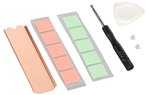 UPALDHOU M.2 2280 SSD Kupfer Kühlkörper Hochleistungsstörungen mit Festplattenkühlkörper, Effektives Abkühlen für 850 860 960 970 950 Pro 960 Pro 970 980, für 5