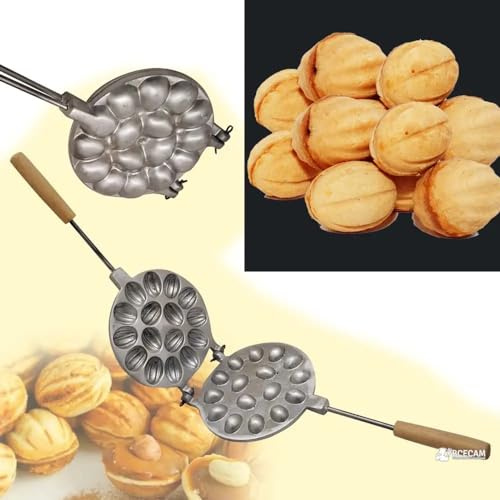 HuaHuaFL Oreshki - Stampino per biscotti di noce, per biscotti di noce, russo, Oreshki, produttore di biscotti di noce, Oreshek, Noce, Maker Oreshnitsa (16 Nuts)