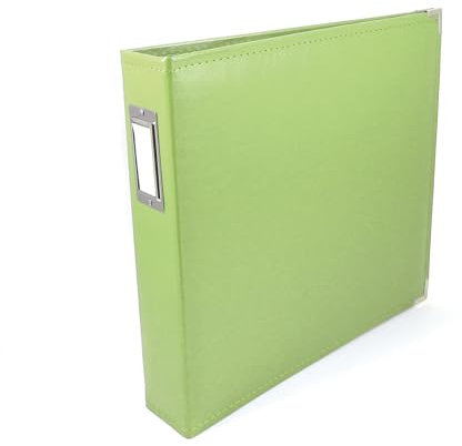 WE R Memory Keepers Classic Leder 3 Ring Album 12 Zoll x 12 Zoll Kiwi
