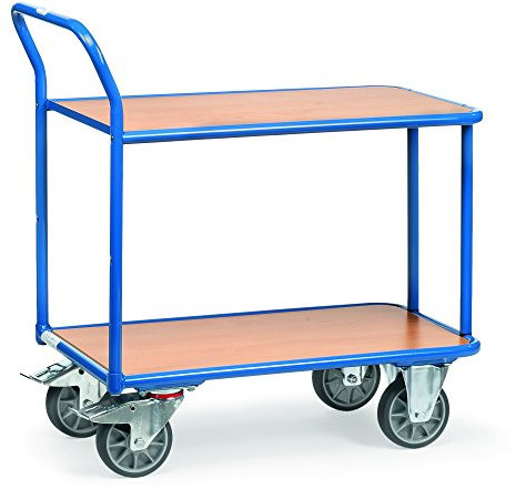 Fetra Transportgeräte mtpgcc3p2 Wagen mit Ablage, 300 kg, 2 Bücherregal, 970 mm x 505 mm x 960 mm Dimension