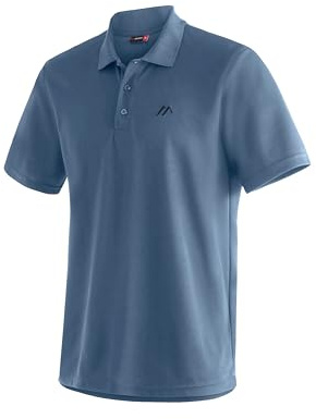 Maier Sports Ulrich, Men's polo shirt, Lightweight piqué functional polo shirt for hiking and leisure, Dryprotec technology, Breathable, NFC chip for easy recycling