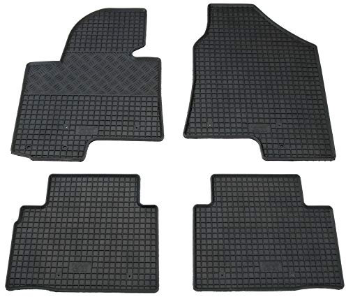 Gummi Fußmatten Set, 4teilig, Gummifußmatten Gummimatten Matten