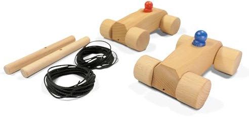 rewoodo Ribble Race - Auto Rennspiel Premium Holzspielzeug ab 3 Jahre Made in Germany
