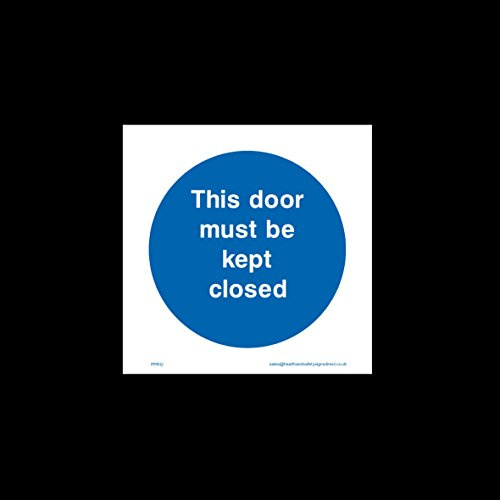 This door must be kept closed Sticker/Self Adhesive Sign - Fire Exit, Gangway, Emergency, Route - (FPR12)