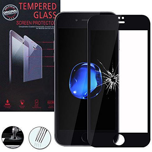 ANNART® [1 Pièce Film Protection écran en Verre trempé pour Apple iPhone 7 4.7 [Les Dimensions EXACTES du Telephone: 138.3 x 67.1 x 7.1 mm] - Noir