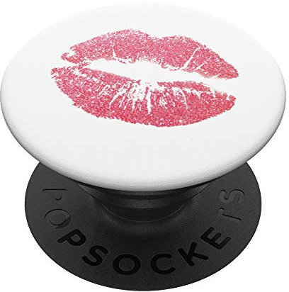 Kussmund | Kuss | Geschenk - PopSockets Ausziehbarer Sockel und Griff für Smartphones und Tablets