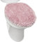 SoHome Spa Step Luxus Plüsch Chenille Shag Maschinenwaschbar Ultra Soft Standard Toilettendeckel Bezug 47 x 49,8 cm Blush