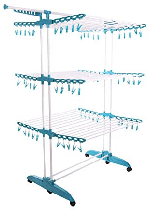 HOME-PRO Corde à Linge BeProHome TendoSpazio Supra 44 mètres en 1. Supporte jusqu'à 40 kg de vêtements. Multipliez Votre Espace, renforcé