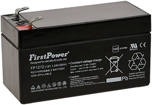 FirstPower Blei-Gel Akku FP1212 1,2Ah 12V VDs, 12V, Lead-Acid