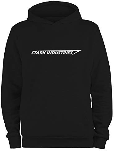 STYLETEX23 Kapuzenpullover Stark Industries Logo, schwarz XXL