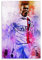 QWSDF Kylian Mbappe Cheer Leinwand-Kunst-Poster und Wand-Kunstdruck, modernes Familienschlafzimmerdekor, 50 x 75 cm